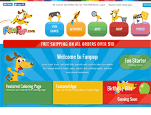 Tablet Screenshot of funpup.com